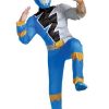 Fantasia de Power Rangers Dino Fury Blue infantil – Power Rangers Dino Fury Blue Ranger Costume for Kids