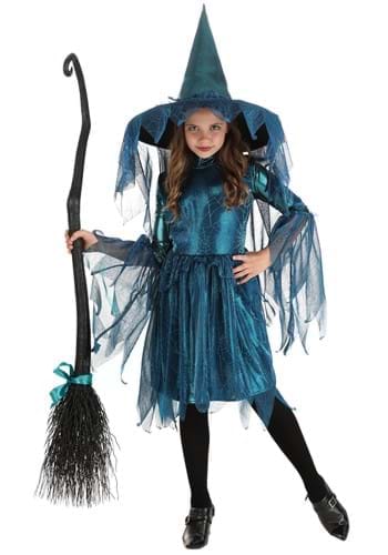 Fantasia de bruxa aranha luar para meninas – Moonlight Spider Witch Costume for Girls