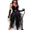 Fantasia de bruxa sexy feminina -Women’s Purple Sexy Witch Costume