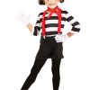 Fantasia de mímica  para Crianças – Classic Mime Toddler Costume