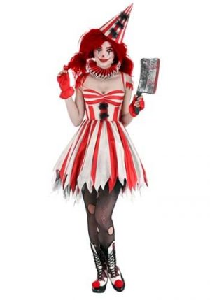 Fantasia de palhaço de circo sinistro para mulheres – Sinister Circus Clown Costume for Women