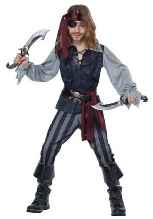 Fantasia de pirata para crianças – Sea Scoundrel Pirate Costume for Kids