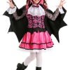 Fantasia de vampiro rosa para meninas- Pink Vampire Costume for Girls