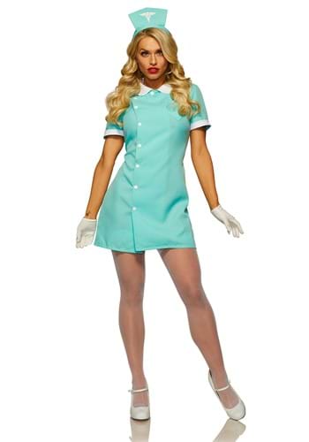 Fantasia feminina de enfermeira da ala psicológica-Psych Ward Nurse Women’s Costume