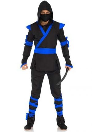 Fantasia masculino Ninja Azul – Blue Ninja Mens Costume