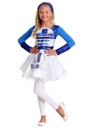 Fantasia vestido para meninas do R2D2 Star Wars – R2D2 Star Wars Girls Dress Costume