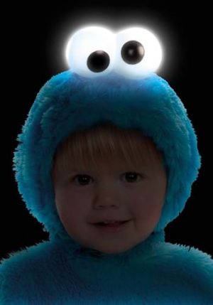 Fantasia de Cookie Monster vila sésamo- Cookie Monster Costume with Light-Up Eyes –