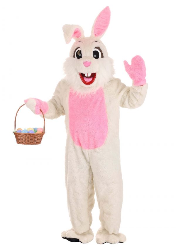 Fantasia de mascote do coelhinho da Páscoa adulto – Adult Easter Bunny Mascot Costume